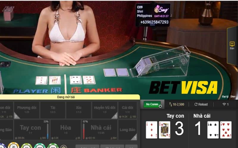 Casino online có nhiều bàn chơi người thật chia bài